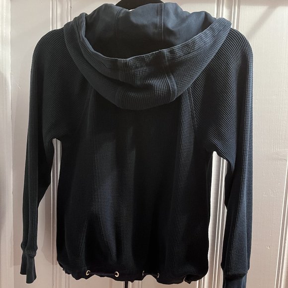 Juicy Couture Navy Hooded Jacket sz S - Picture 2 of 16